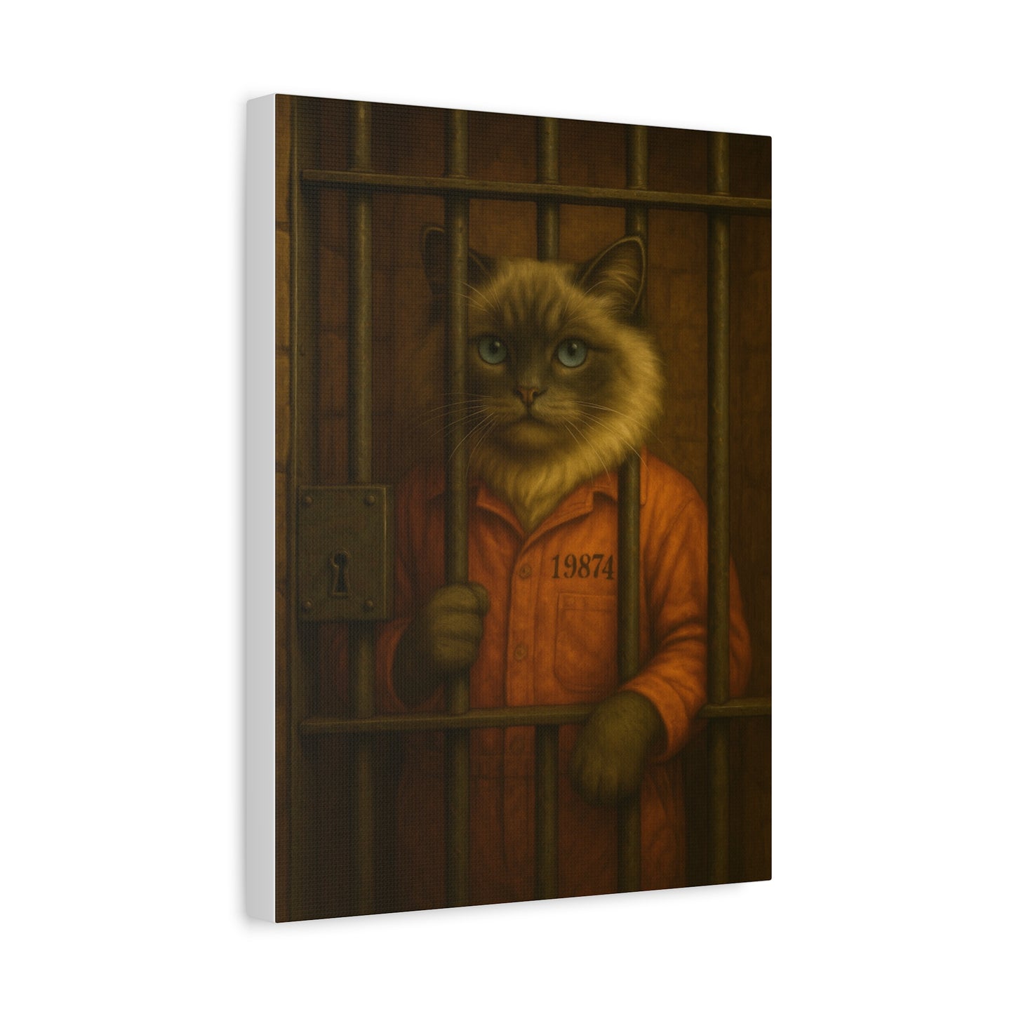 Vintage Ragdoll Cat Canvas Print - The Jailbird