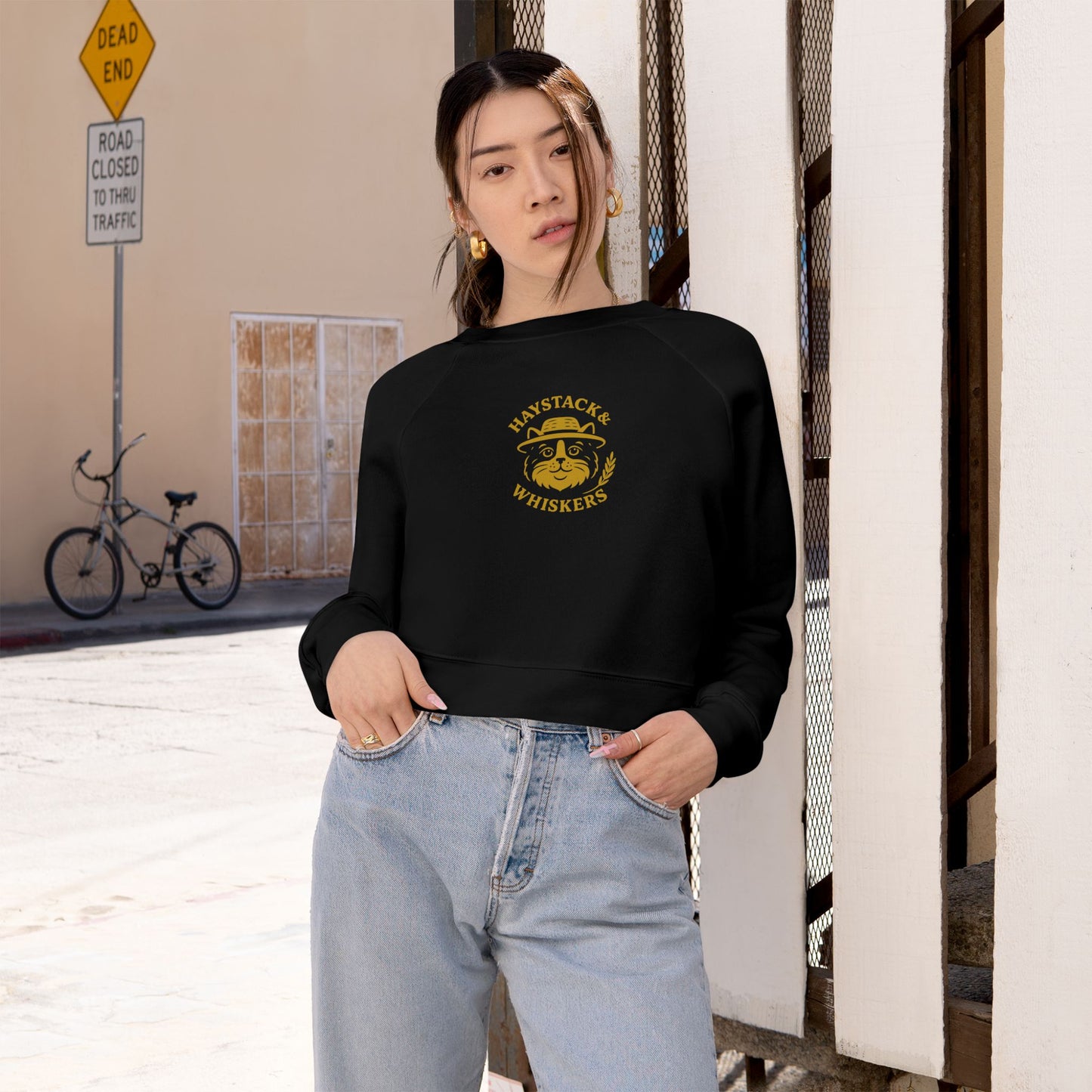 Stylish Women's Cropped Fleece Pullover - Cozy Sweatshirt for Casual Days, Cute Outfits, Gift for Her, Fall Fashion, Lounge Wear