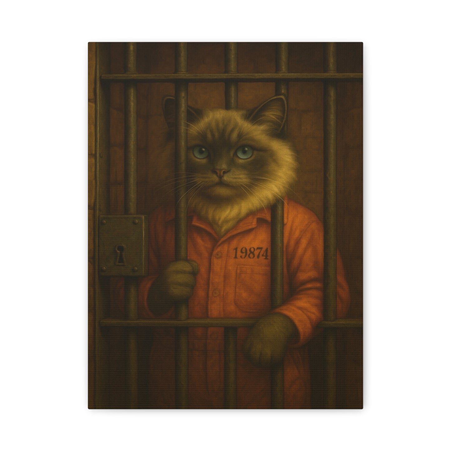 Vintage Ragdoll Cat Canvas Print - The Jailbird