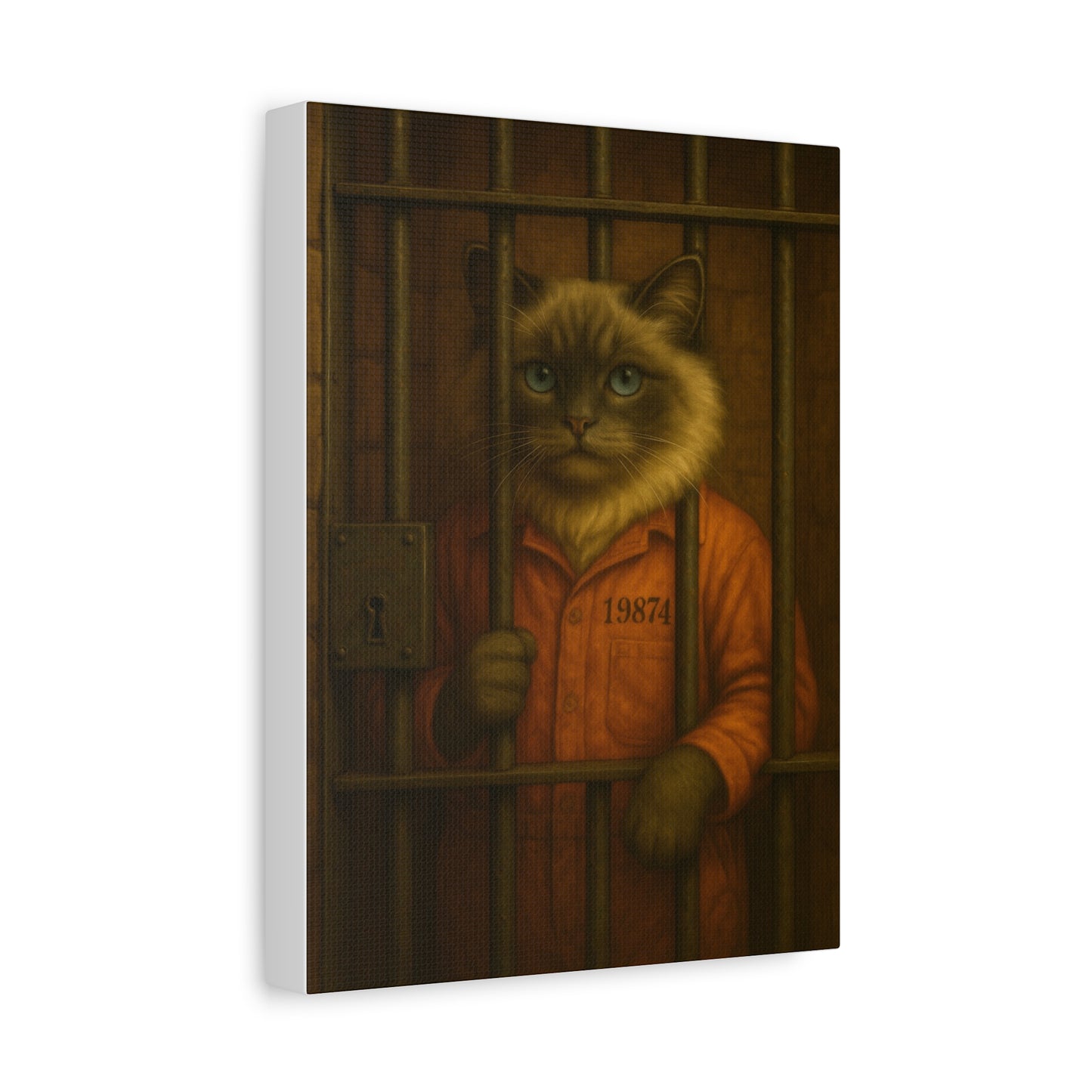 Vintage Ragdoll Cat Canvas Print - The Jailbird