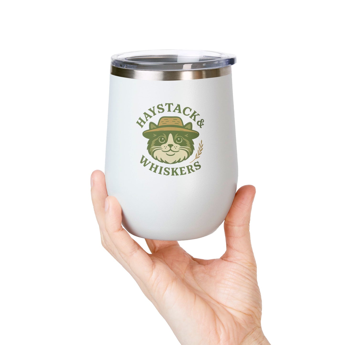 Whimsical Cat Wine Tumbler | Perfect for Gifts, Parties, Outdoor Activities, Cozy Nights, Pet Lovers