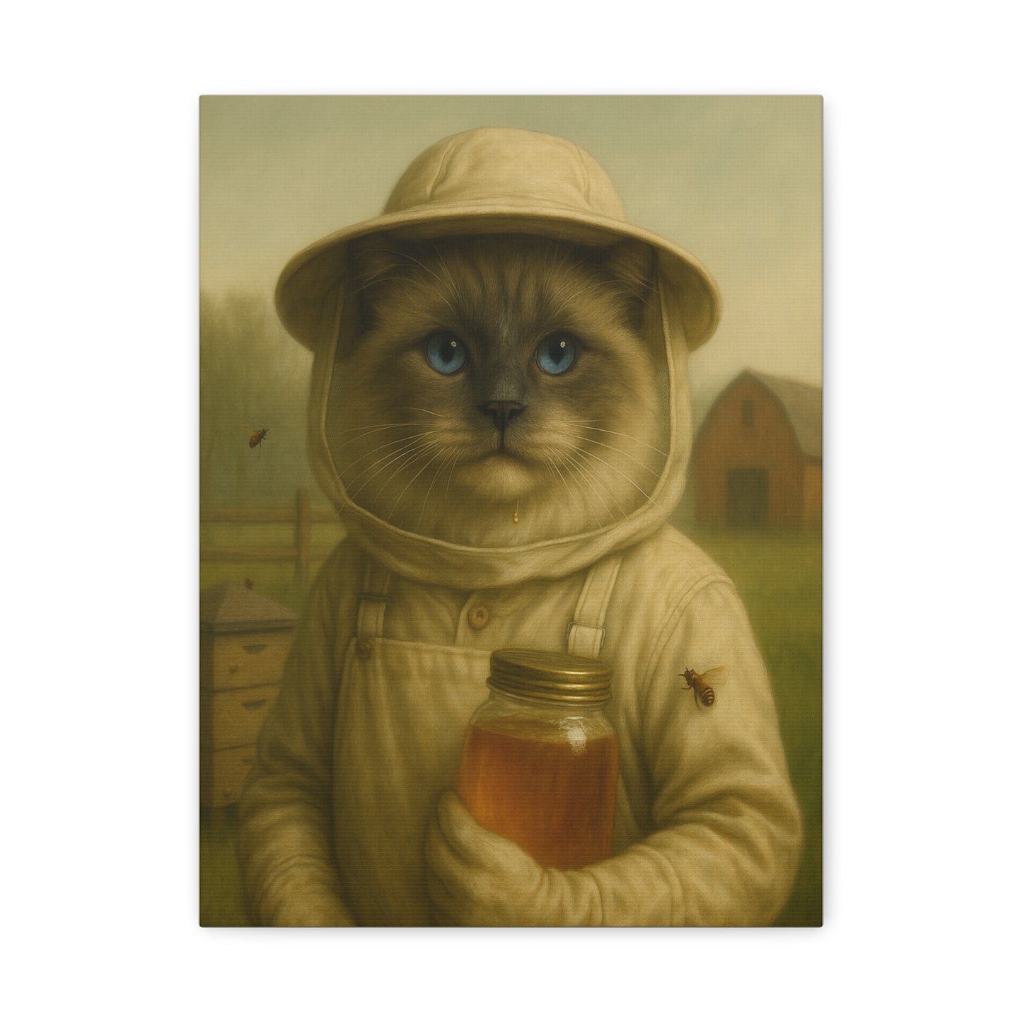 Vintage Ragdoll Cat Canvas Print - The Beekeeper