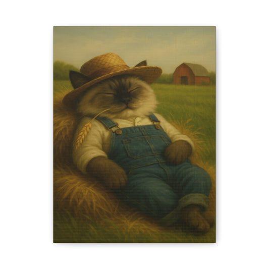 Vintage Ragdoll Cat Canvas Print - The Cat Nap