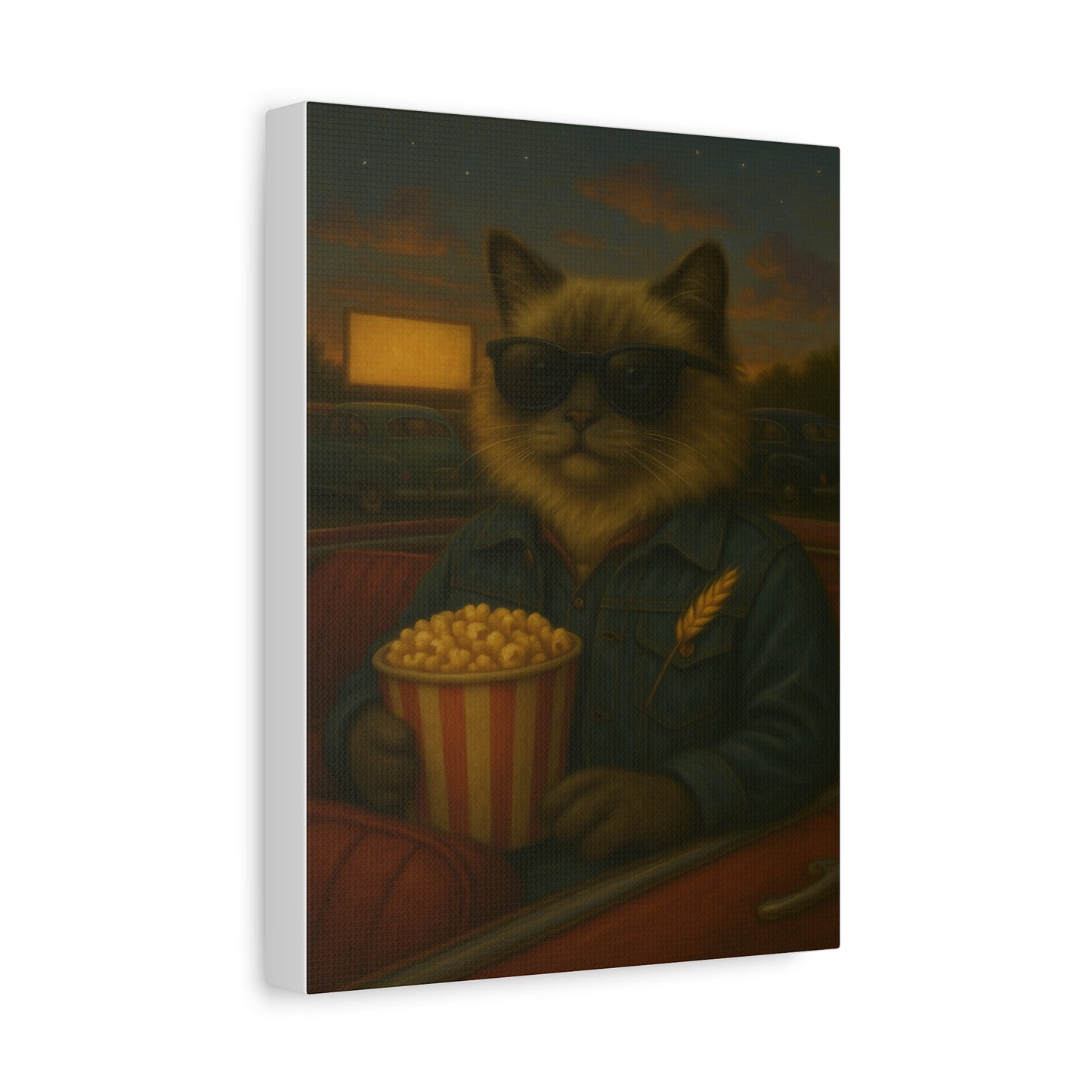 Vintage Ragdoll Cat Canvas Print - The Drive-In