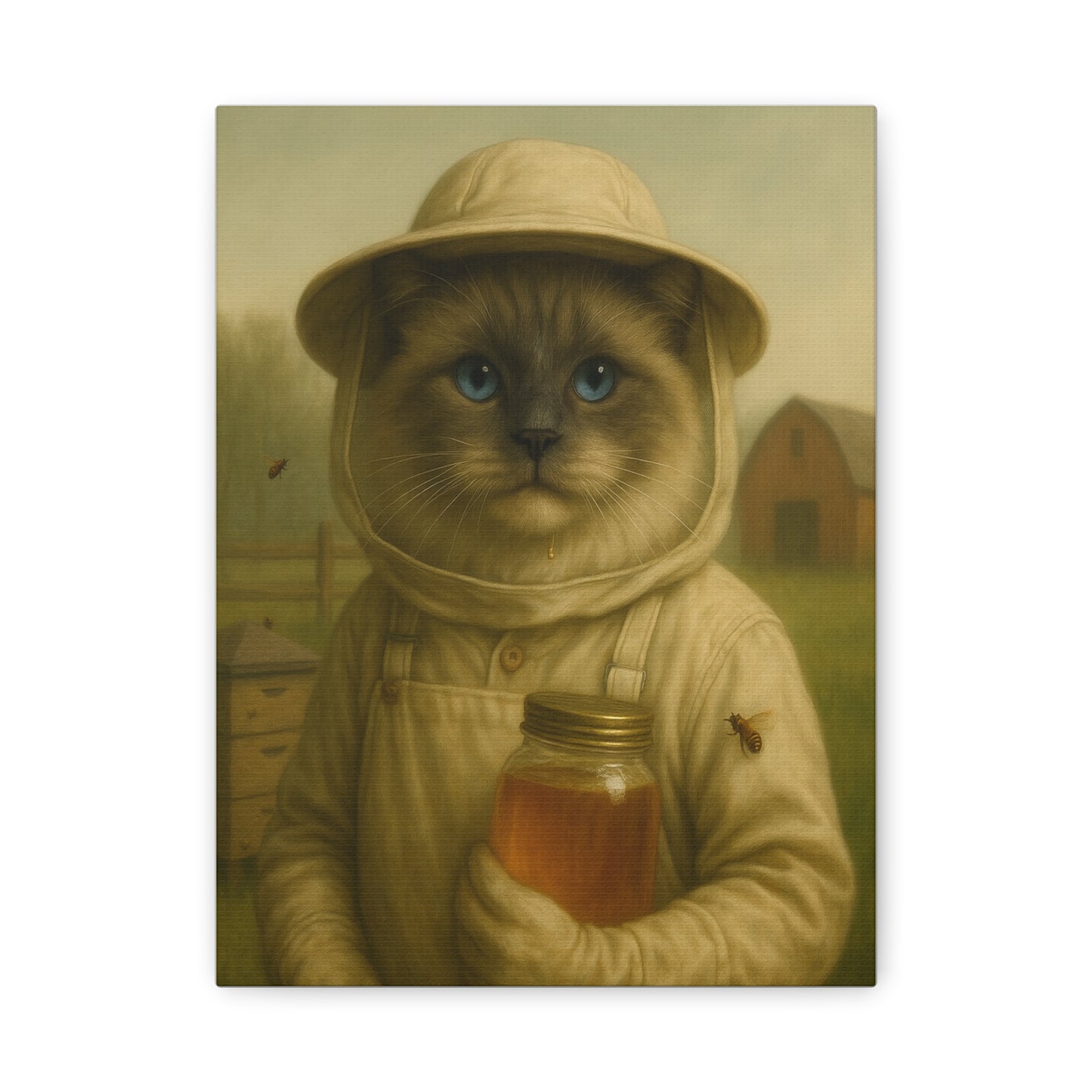 Vintage Ragdoll Cat Canvas Print - The Beekeeper