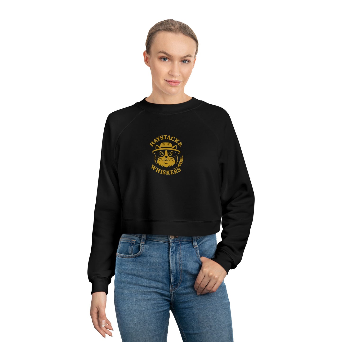 Stylish Women's Cropped Fleece Pullover - Cozy Sweatshirt for Casual Days, Cute Outfits, Gift for Her, Fall Fashion, Lounge Wear