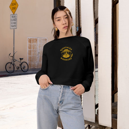 Stylish Women's Cropped Fleece Pullover - Cozy Sweatshirt for Casual Days, Cute Outfits, Gift for Her, Fall Fashion, Lounge Wear