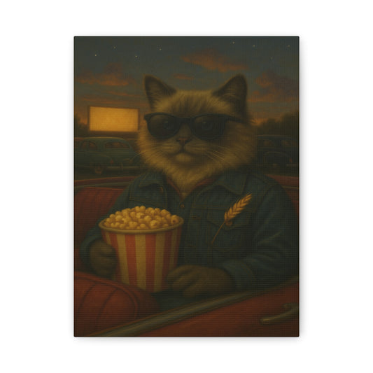 Vintage Ragdoll Cat Canvas Print - The Drive-In