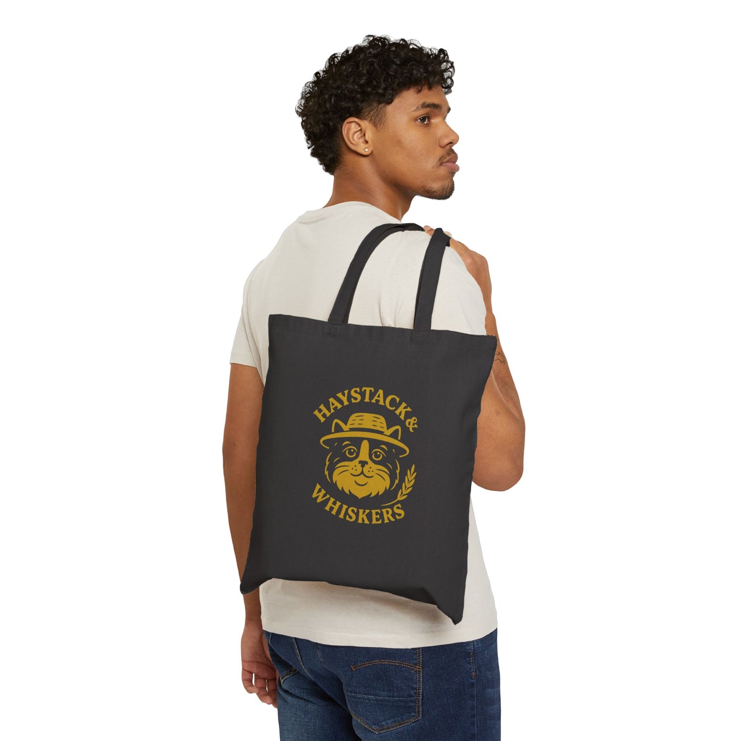 Whimsical Cat Tote Bag for Animal Lovers, Eco-Friendly Shopping Bag, Gift for Cat Owners