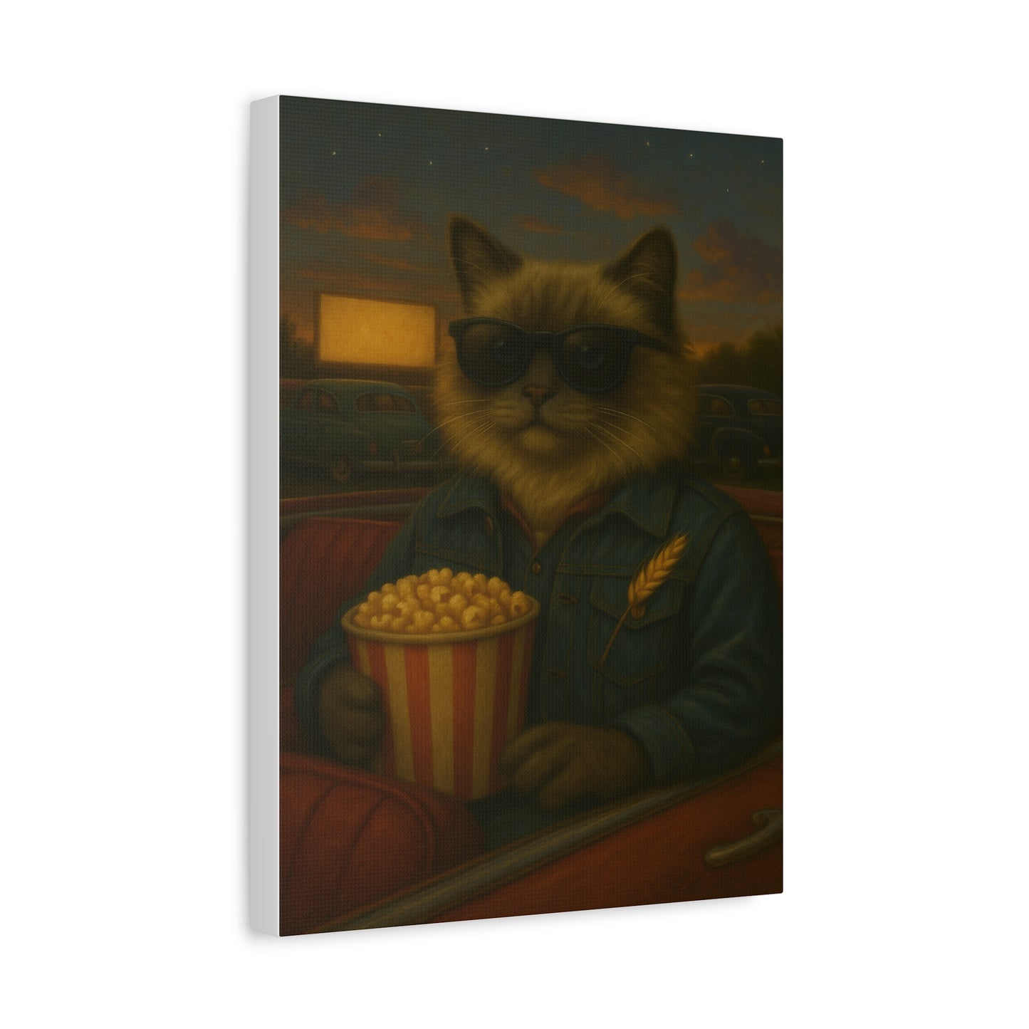 Vintage Ragdoll Cat Canvas Print - The Drive-In