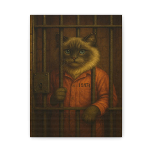 Vintage Ragdoll Cat Canvas Print - The Jailbird