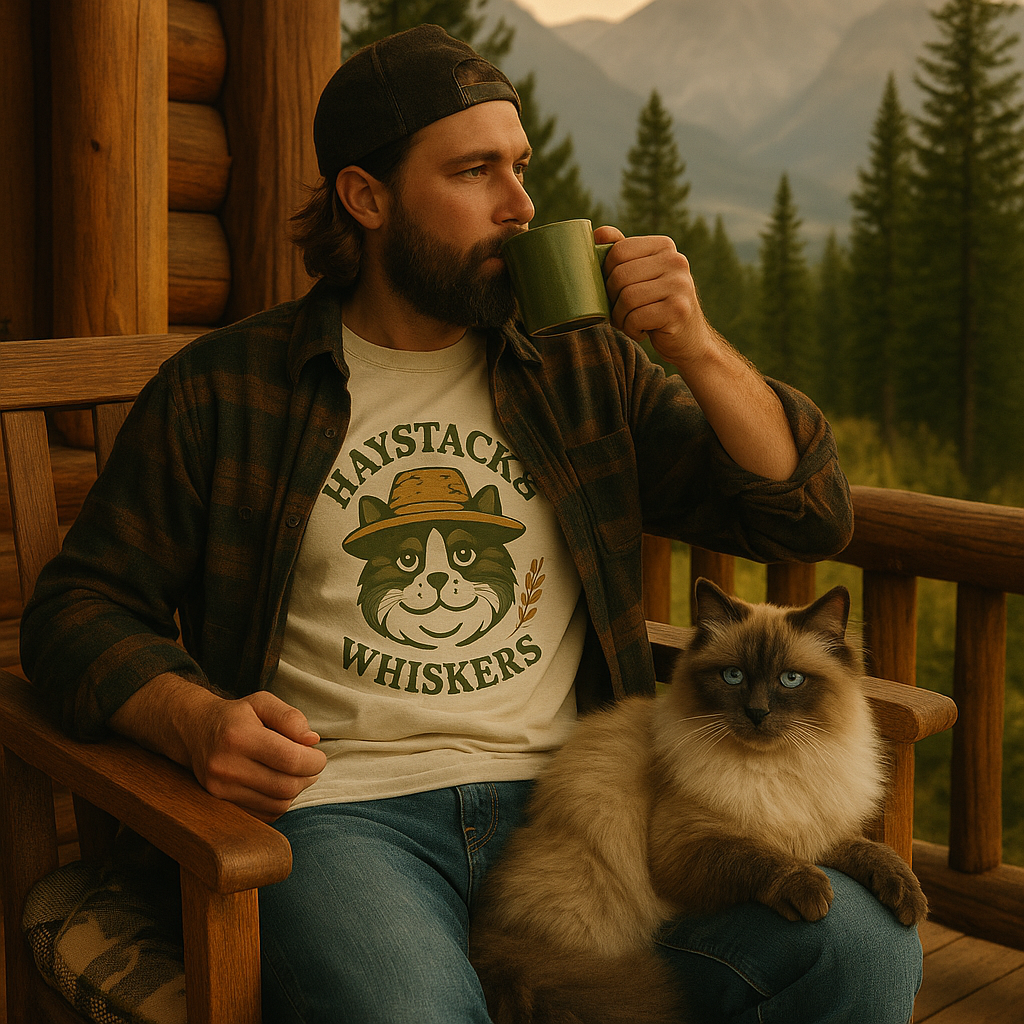 Haystack & Whiskers Unisex T-Shirt, Cat Lover Gift, Ragdoll Cat Gift