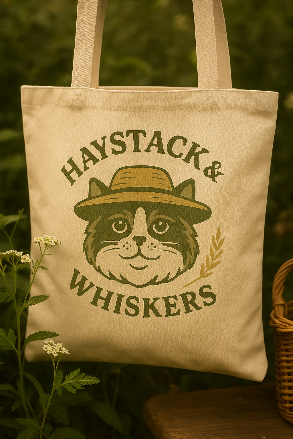 Whimsical Cat Tote Bag for Animal Lovers, Eco-Friendly Shopping Bag, Gift for Cat Owners